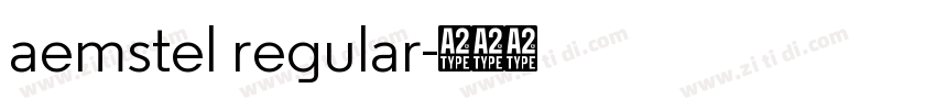 aemstel regular字体转换